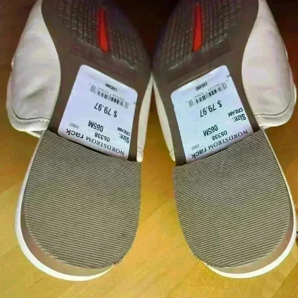 Rockport Total Motion Laylani Cream White Chain Link Mule Slides Flats Sz 6.5 - Picture 8 of 9